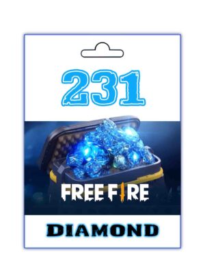💎 شحن 231 جوهرة فري فاير – أفضل سعر وأسرع تنفيذ داخل مصر